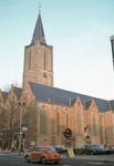 22207 Gezicht op de zuidgevel van de Jacobikerk te Utrecht vanuit het zuidwesten.